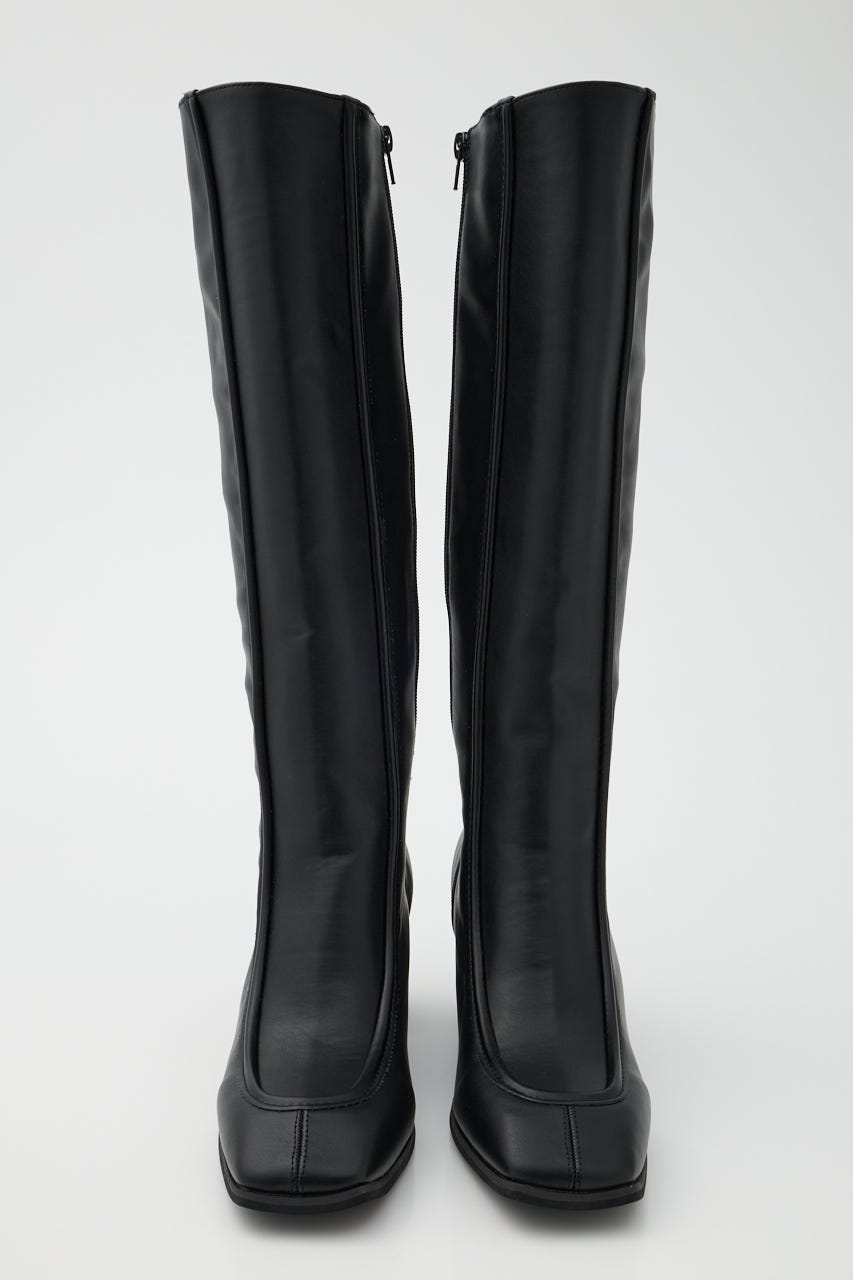 MOUSSY | 【ViVi掲載】SQUARE TOE ロングブーツ (ブーツ ) |SHEL