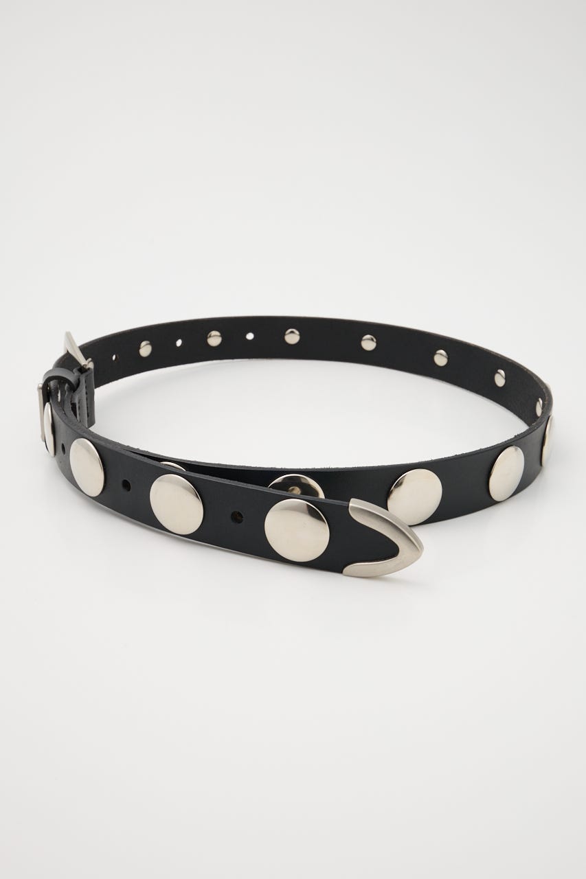 moussy ブラックアイパッチ　スタッズベルト 未使用級】ブラックアイパッチ☆マウジー コラボ スタッズ