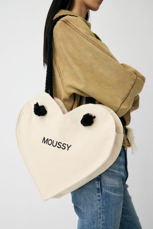 MOUSSY ブラウン ハートモチーフ バッグ MOUSSY | HEART GATHER スタッズバッグ (すべて ) |SHEL'TTER