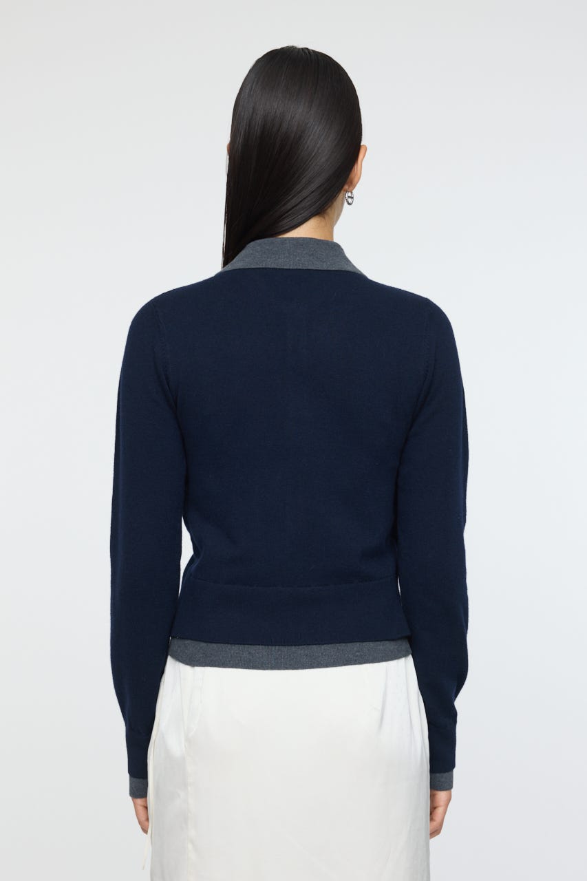 MOUSSY | DOUBLE LAYERED ニットシャツ (シャツ・ブラウス