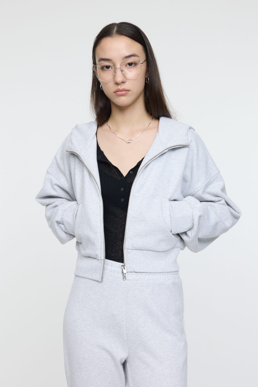 MOUSSY | SHORT ZIP UP フーディ (スウェット・パーカー ) |SHEL