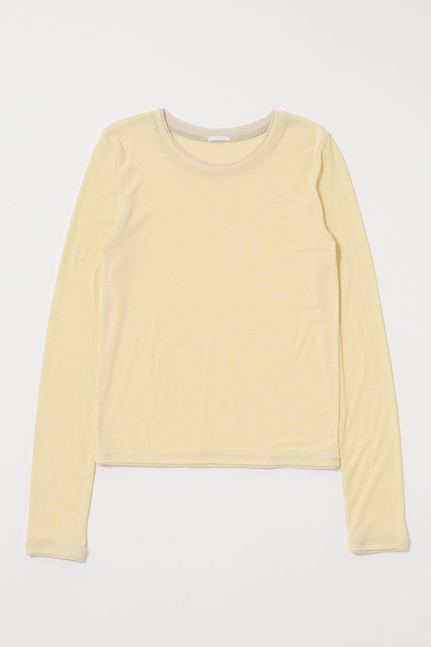 CONTRAST LAYER L/S TEE L/YEL FREE