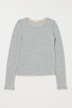 CONTRAST LAYER L/S TEE