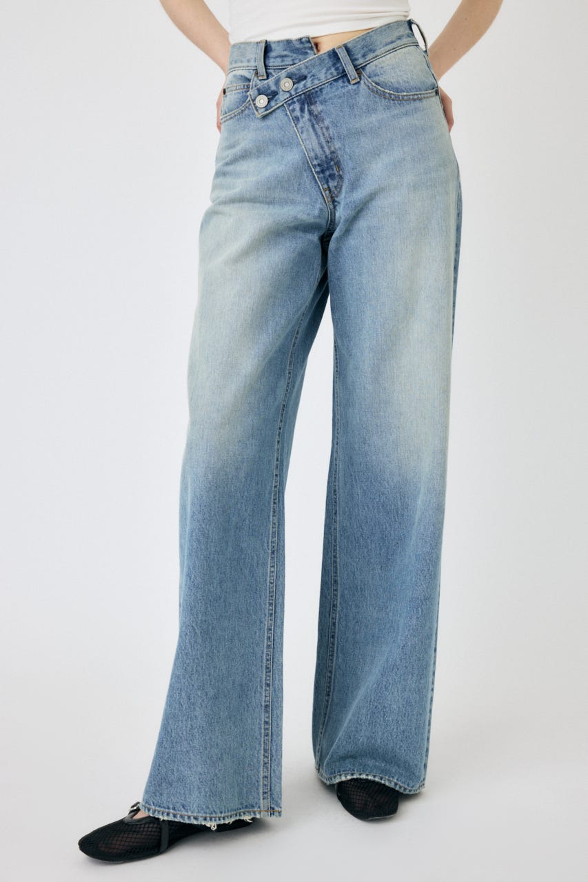 MOUSSY CROSS WAIST WIDE STRAIGHT （サイズ0） Cross Waist Wide Straight – MOUSSY