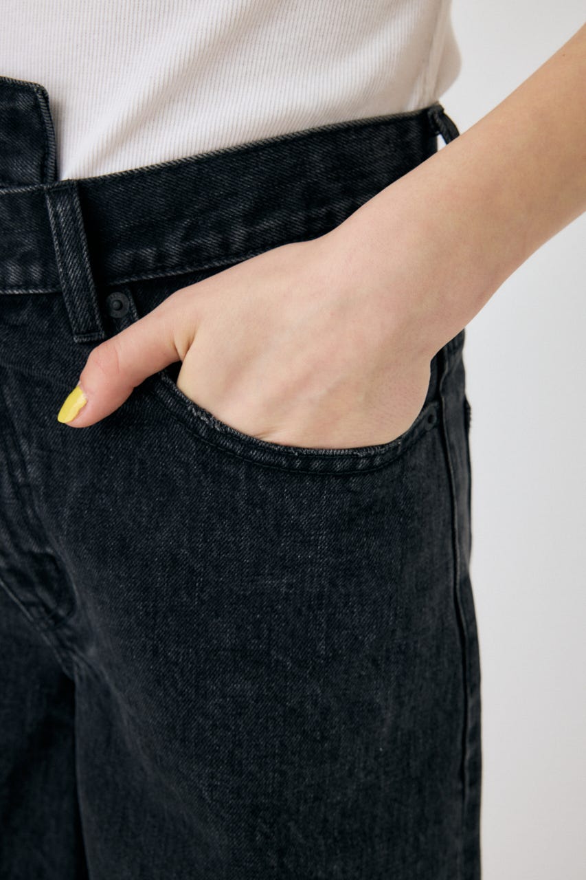 CROSS WAIST HALF パンツ BLK 2