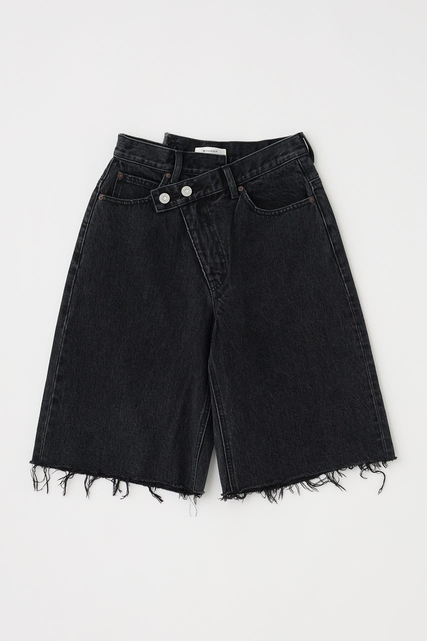 CROSS WAIST HALF パンツ BLK 2