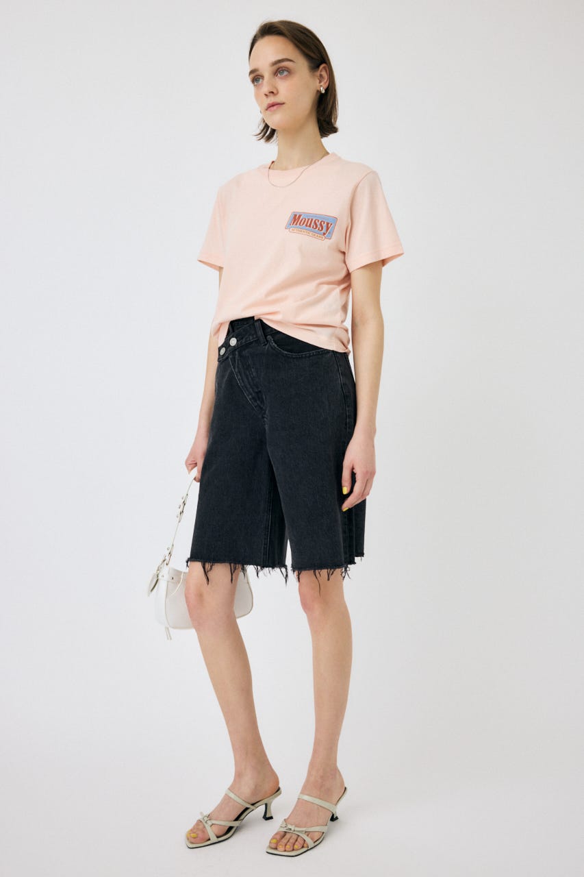 CROSS WAIST HALF パンツ BLK 2