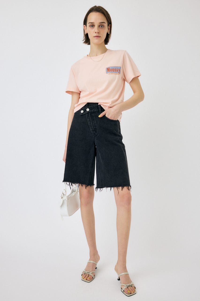 CROSS WAIST HALF パンツ BLK 2