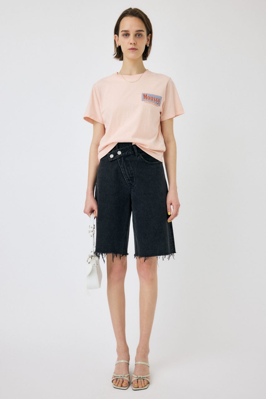 CROSS WAIST HALF パンツ BLK 2