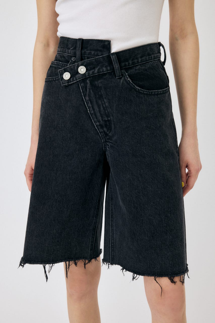 CROSS WAIST HALF パンツ BLK 2