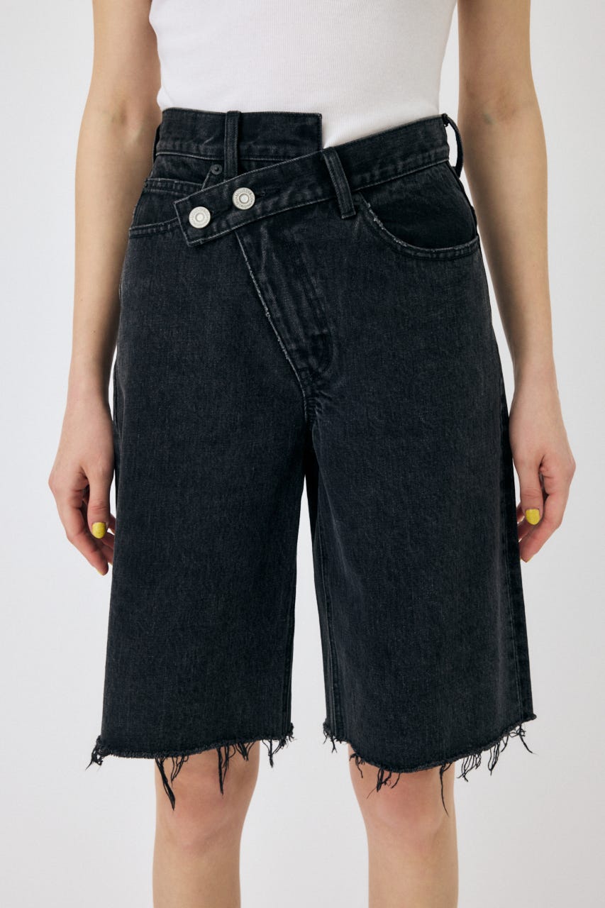CROSS WAIST HALF パンツ BLK 2