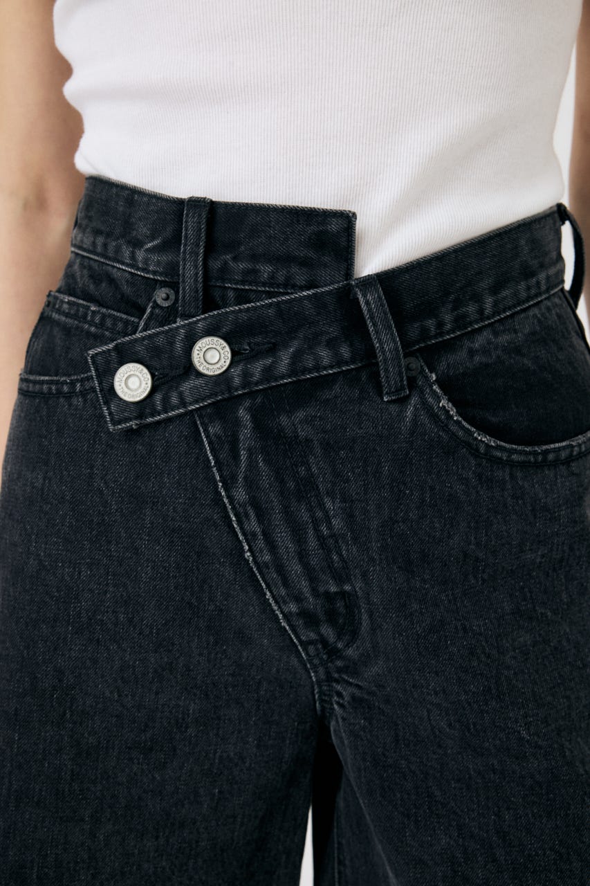 CROSS WAIST HALF パンツ BLK 2