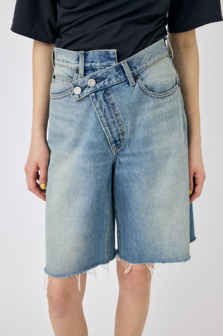 CROSS WAIST HALF パンツ L/BLU 1