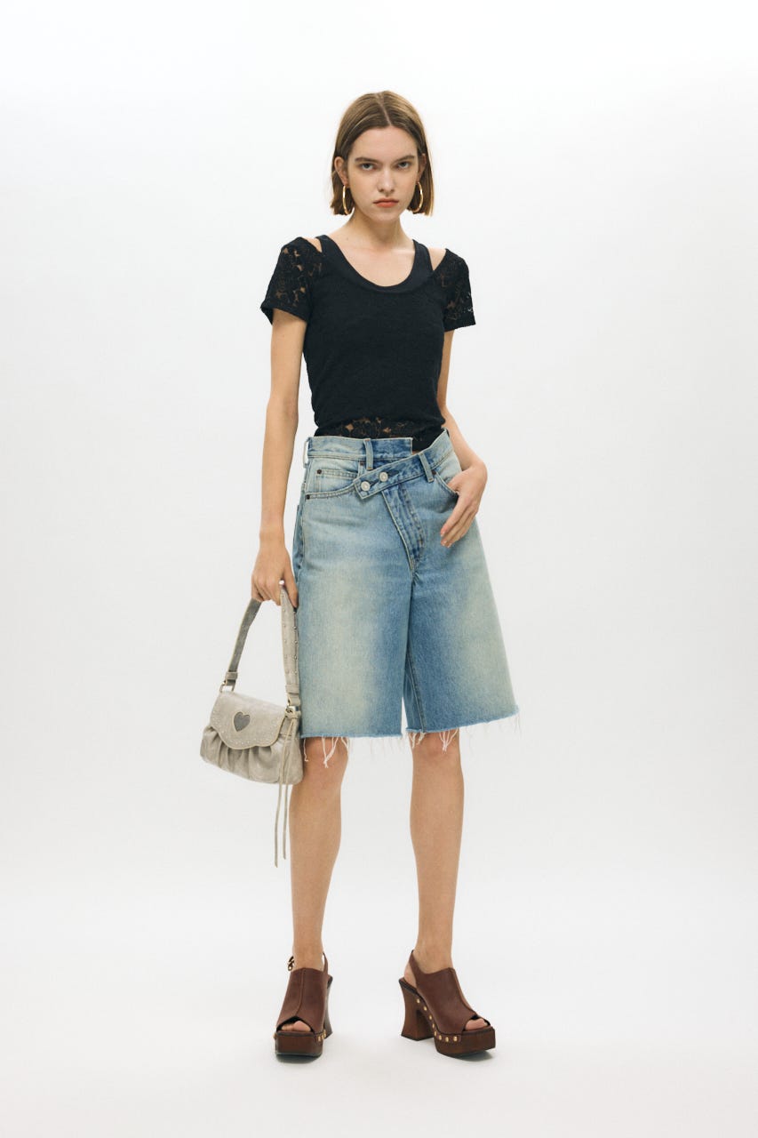 CROSS WAIST HALF パンツ L/BLU 1