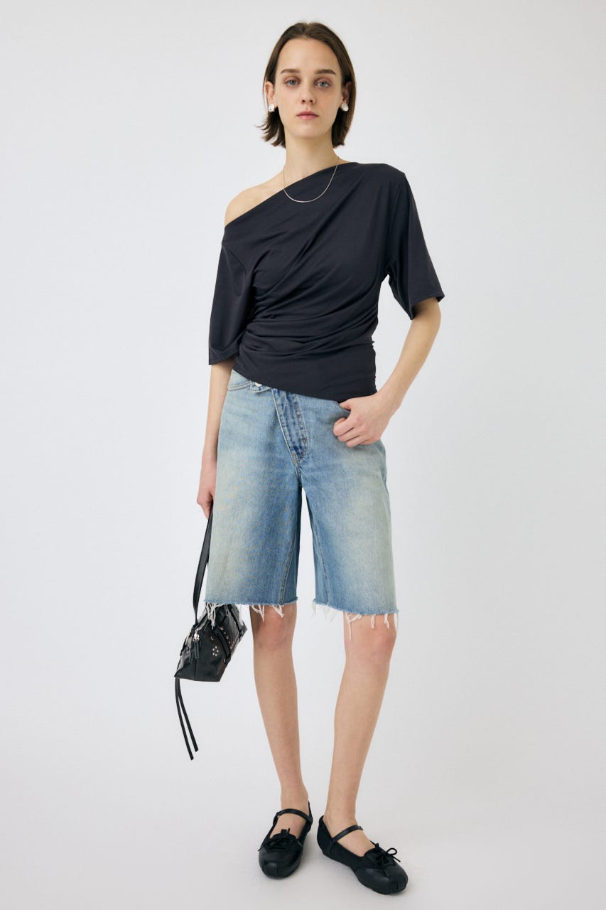 CROSS WAIST HALF パンツ L/BLU 1