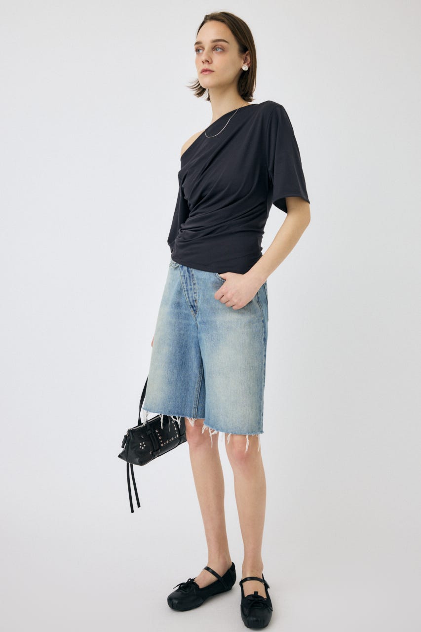 CROSS WAIST HALF パンツ L/BLU 1