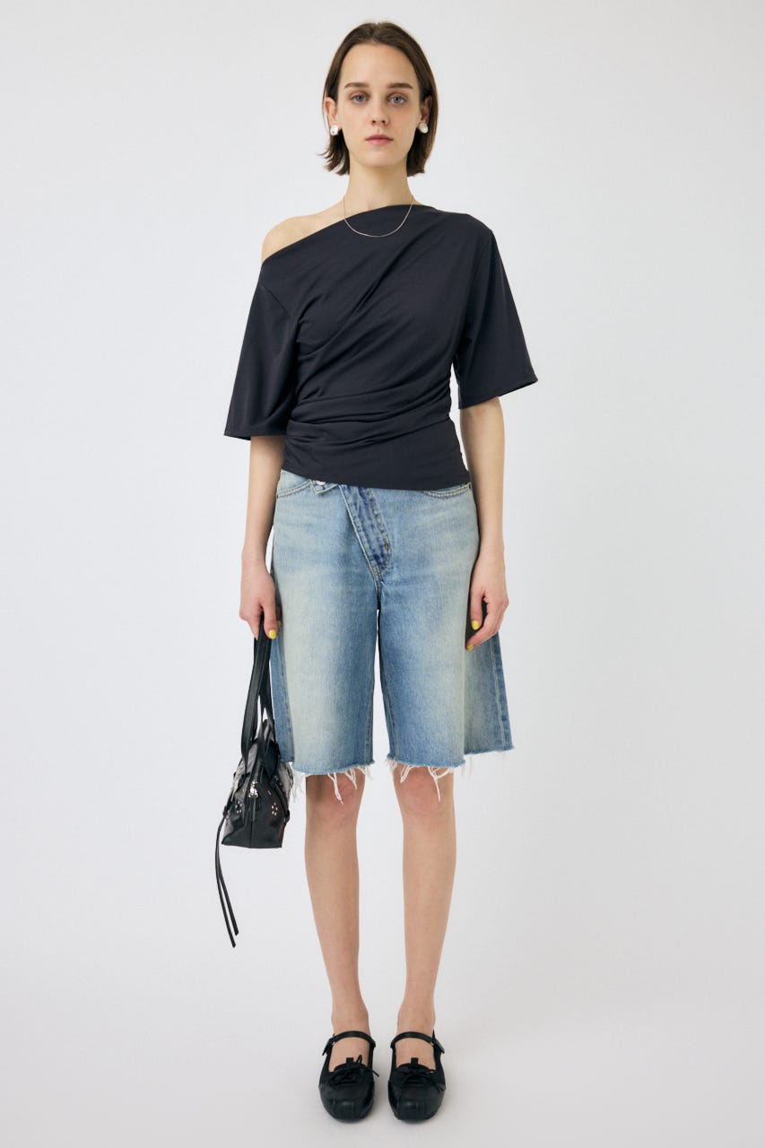 CROSS WAIST HALF パンツ L/BLU 1