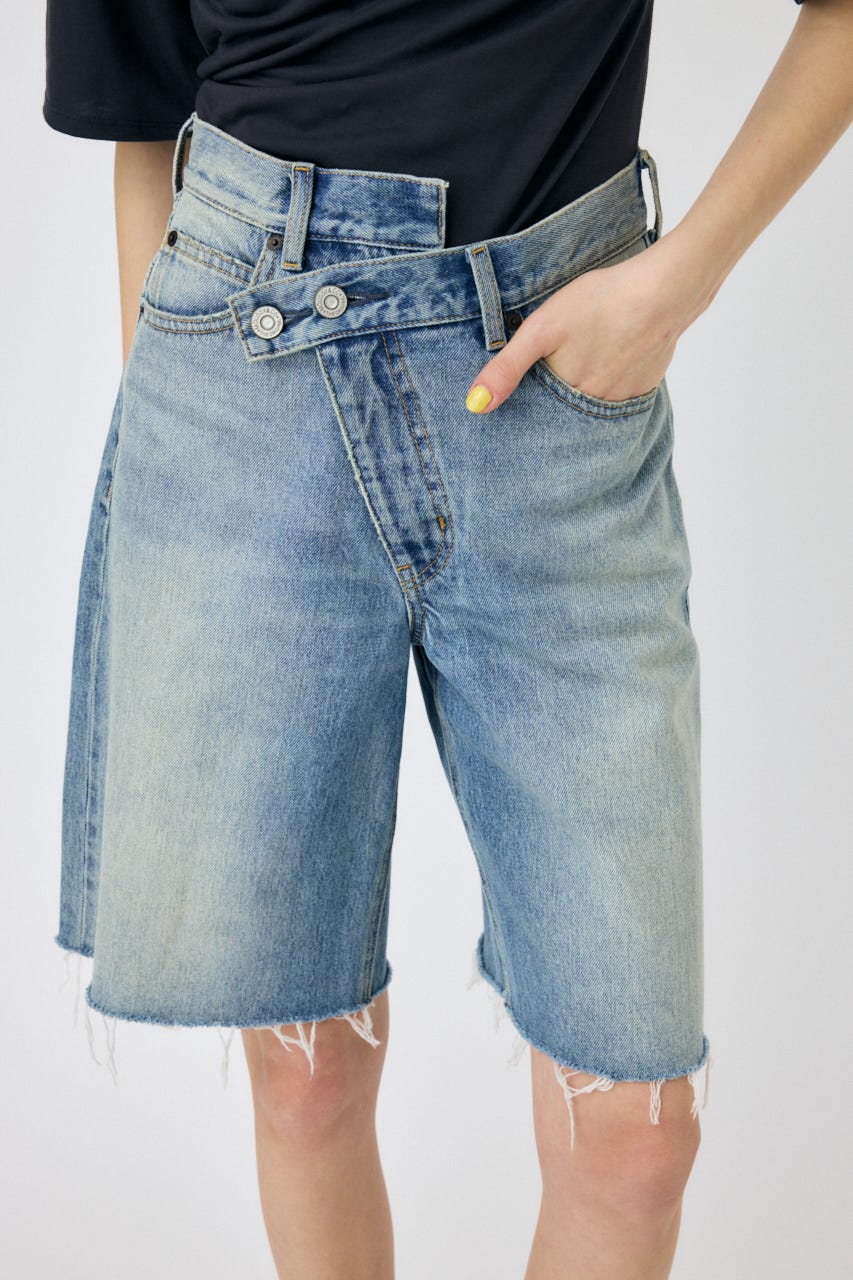 CROSS WAIST HALF パンツ L/BLU 1