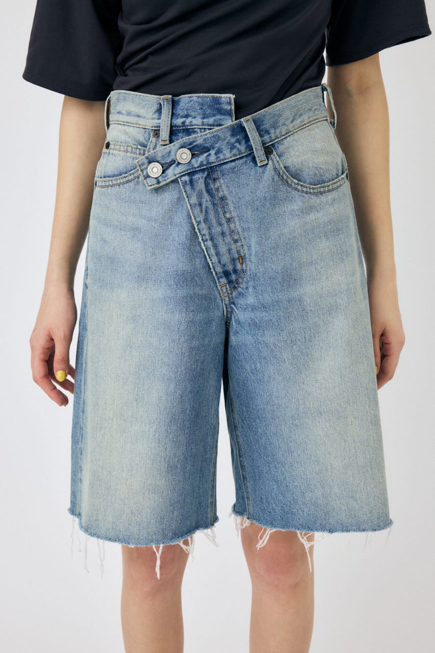 CROSS WAIST HALF パンツ L/BLU 1