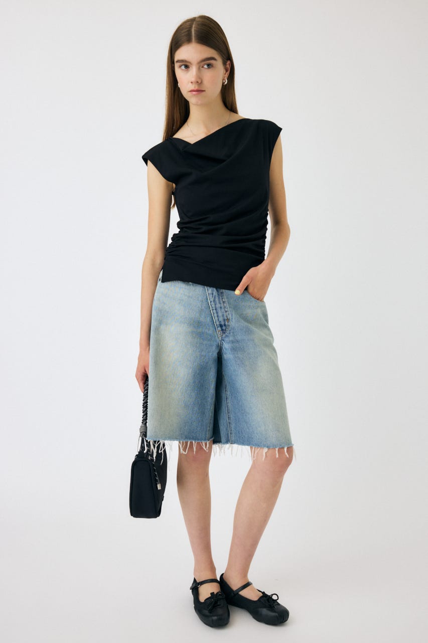 CROSS WAIST HALF パンツ L/BLU 1