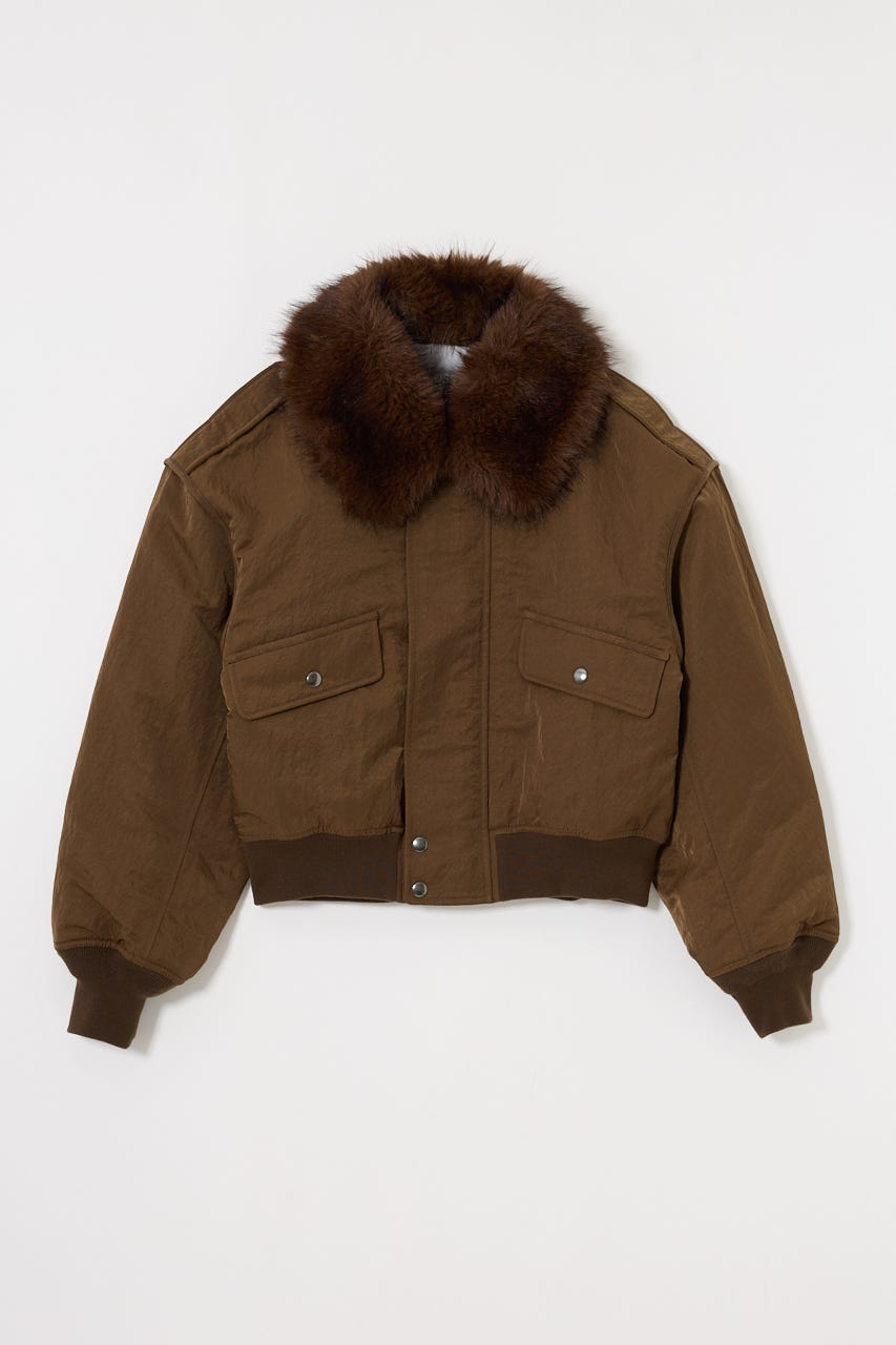 MOUSSY | F/FUR COLLAR CROP ブルゾン (ブルゾン ) |SHEL'TTER