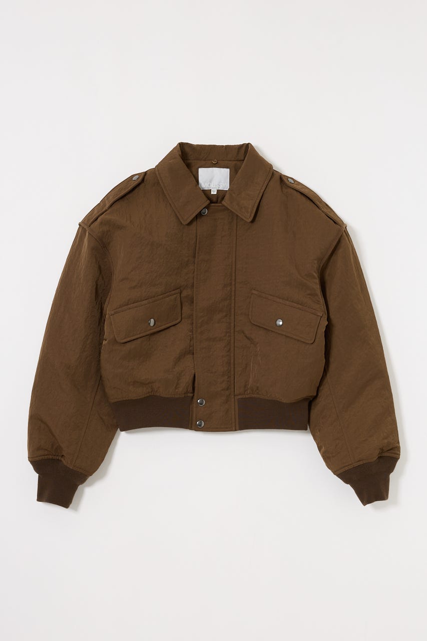 MOUSSY | 【先行予約特典対象商品】F/FUR COLLAR CROP ブルゾン