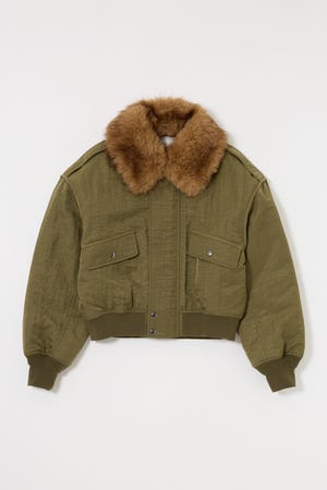 新品　タグ付き　moussy マウジー　フェイクファー バンビ柄ジャケット 公式】MOUSSYのフェイクファー|検索ページ|シェルターウェブストア
