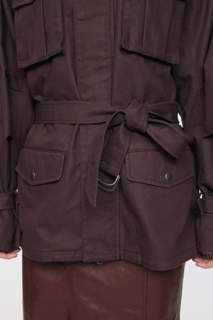 Moussy 豹紋のカーゴジャケット MOUSSY | BELTED CARGO ジャケット (その他アウター ) |SHEL