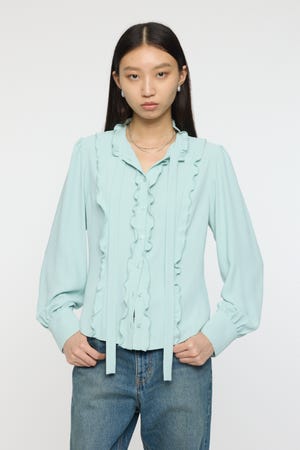 GEORGETTE RUFFLES ブラウス