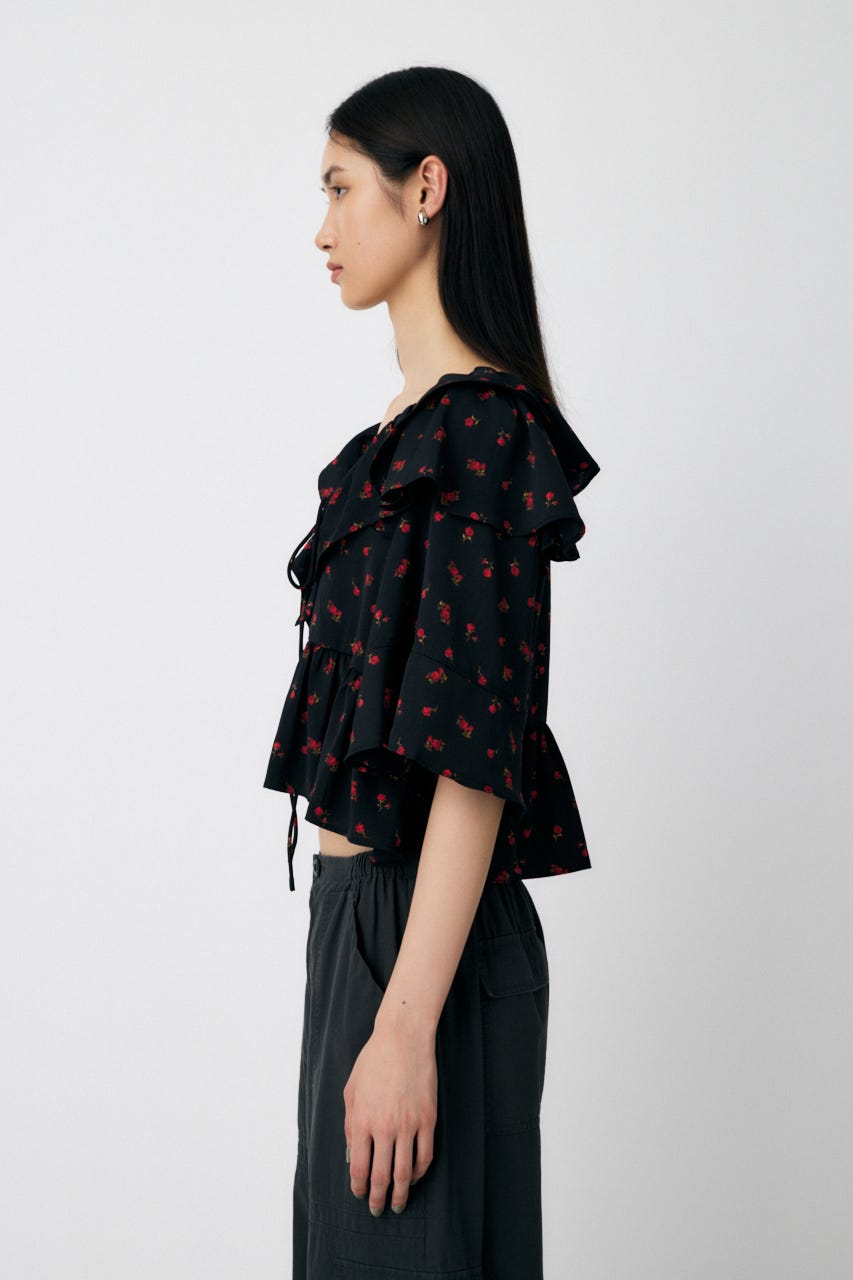 bibiy. 花モチーフフリルトップス bibiy. 花モチーフフリルトップス 新品