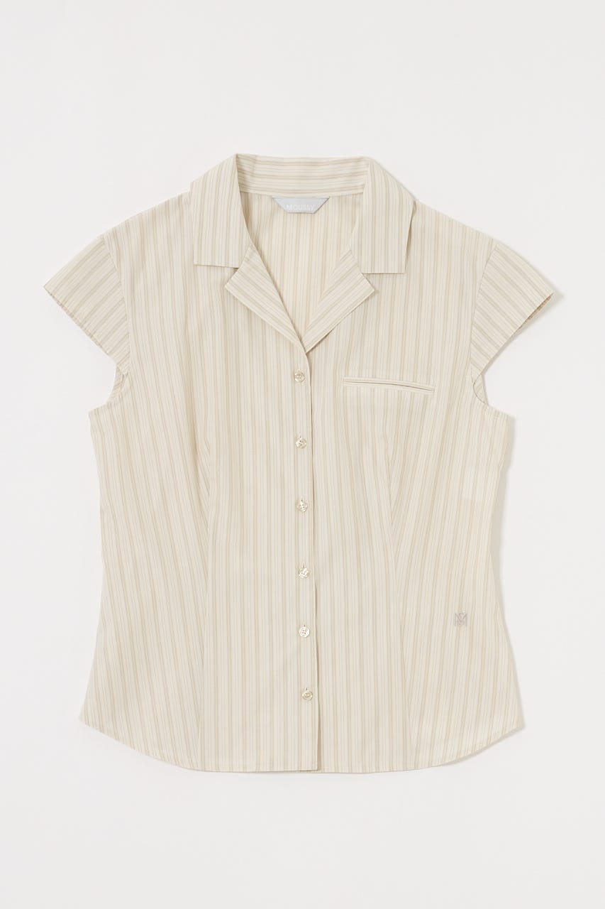 新品未使用タグ付き☆MOUSSY　MICRO SLEEVE SHIRT ブラウス MOUSSY | MICRO SLEEVE SHIRT ブラウス (シャツ・ブラウス