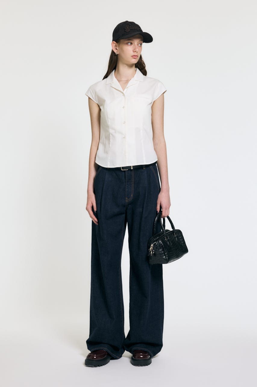 MOUSSY | MICRO SLEEVE SHIRT ブラウス (シャツ・ブラウス