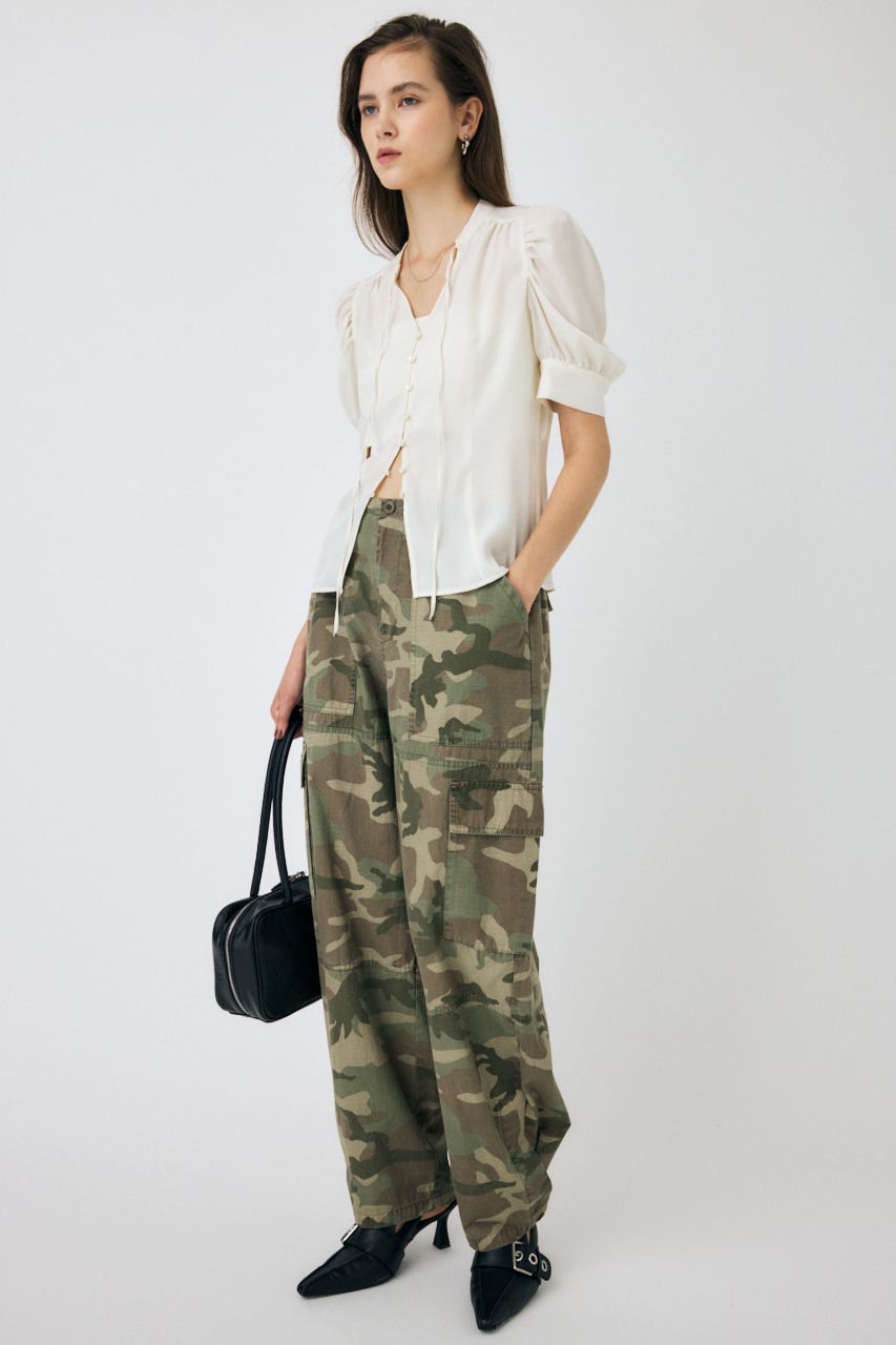 HARD EDIT MILITARY パンツ 柄KHA 1