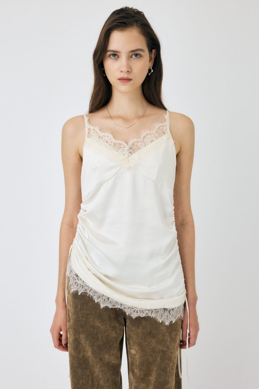 【MOUSSY】 LACE TRIM CAMI ドレス　完売品 MOUSSY | 【ViVi掲載】LACE TRIM CAMI ドレス (ワンピース(ミニ