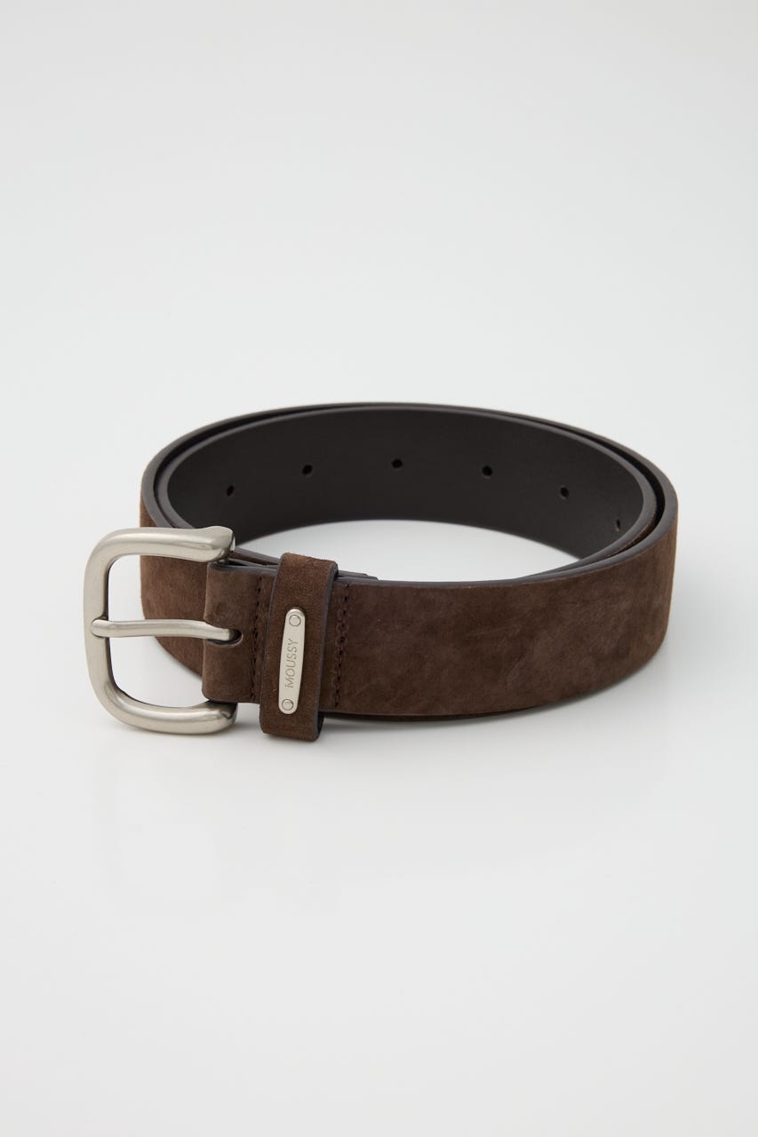 SUEDE LEATHER ベルト D/BRN FREE