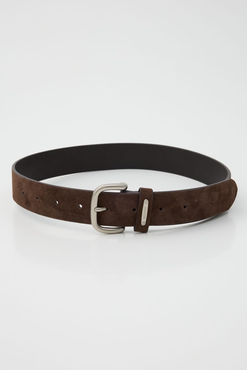 SUEDE LEATHER ベルト D/BRN FREE
