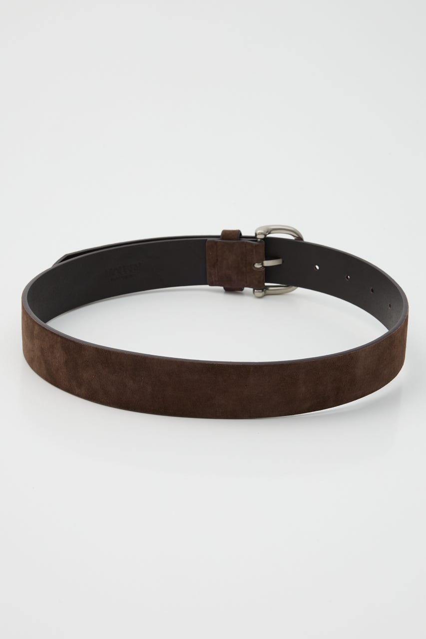 SUEDE LEATHER ベルト D/BRN FREE