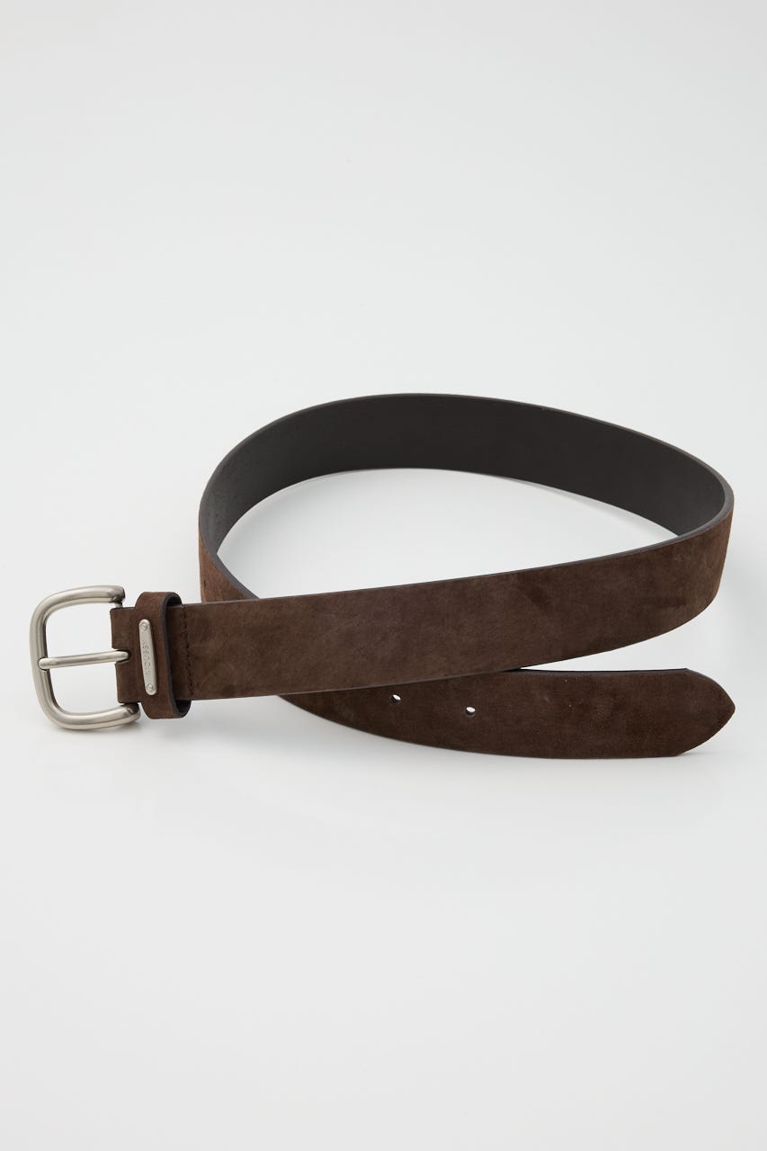 SUEDE LEATHER ベルト D/BRN FREE