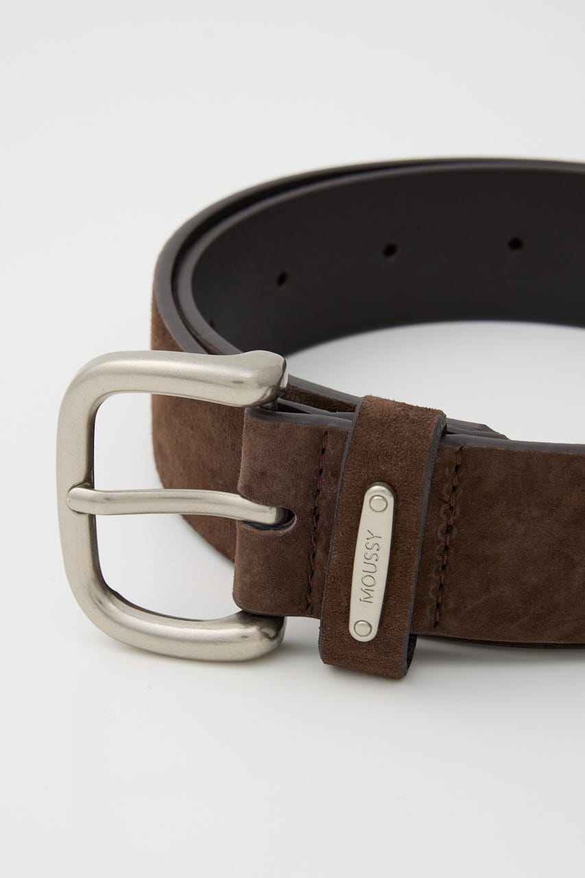 SUEDE LEATHER ベルト D/BRN FREE