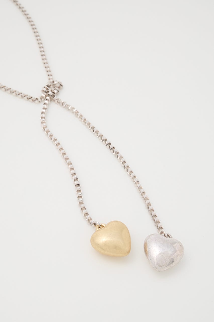 DOUBLE HEART ネックレス Multi_1 FREE