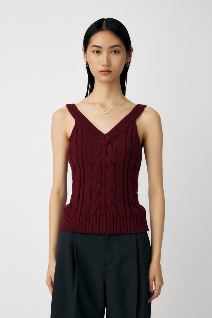 MOUSSY | CABLE KNIT キャミソール (キャミソール ) |SHEL'TTER