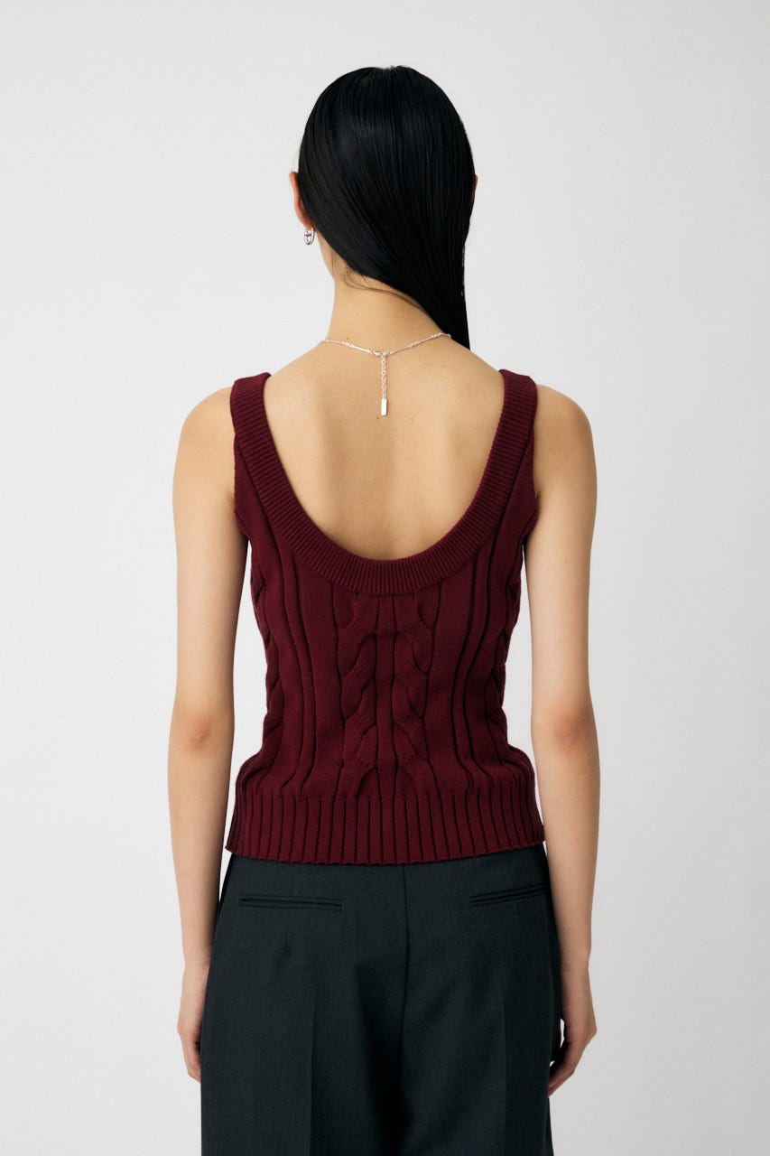 MOUSSY | CABLE KNIT キャミソール (キャミソール ) |SHEL'TTER
