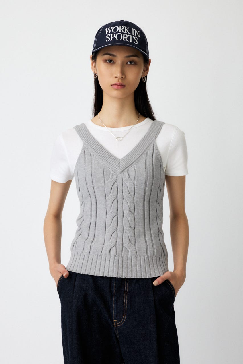 moussy mesh knit キャミソール MOUSSY | MESH KNIT キャミソール (キャミソール ) |SHEL'TTER