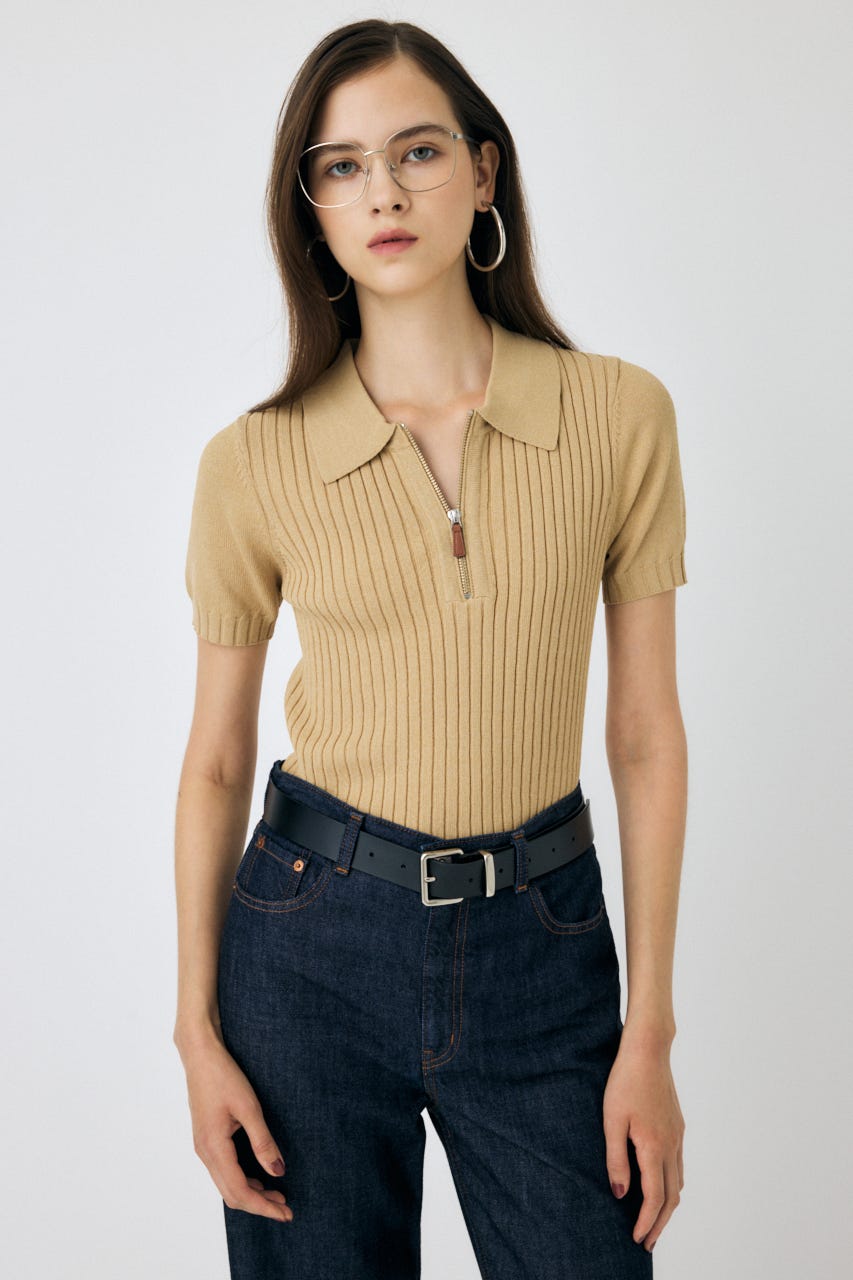 トップス moussy MOUSSY | TWEED LIKE トップス (Tシャツ・カットソー(半袖