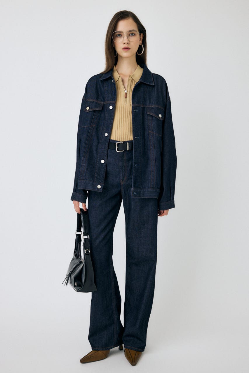 MOUSSY | HALF ZIP CLASSIC ポロ トップス (ニット ) |SHEL'TTER