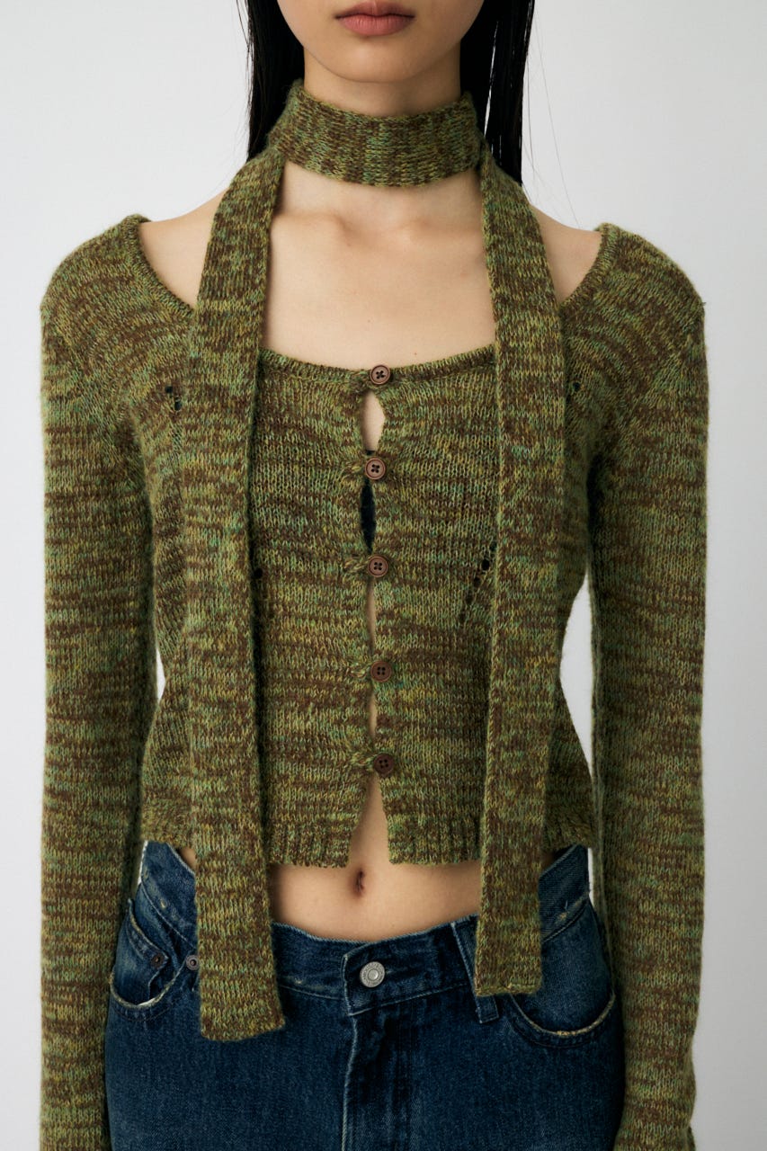 MOUSSY | MIX YARN KNIT トップス (ニット ) |SHEL'TTER WEBSTORE