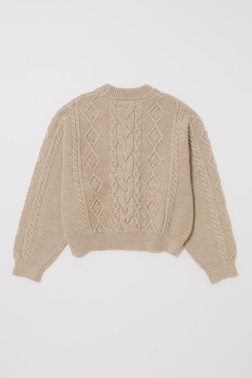 POPCORN CABLE セーター L/BEG FREE