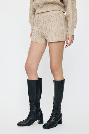 CABLE KNIT ショーツ