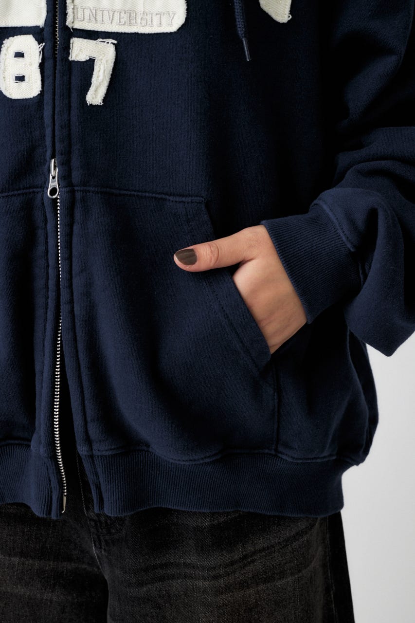MOUSSY | 【再入荷！予約受付中】COLLEGIATE ZIP フーディー