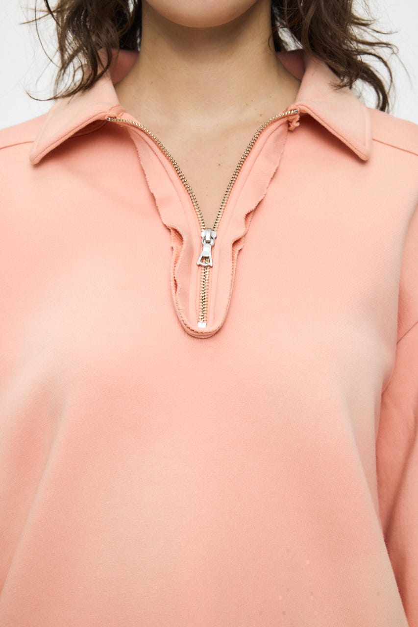 HALF ZIP SWEAT POLO プルオーバー L/ORG FREE